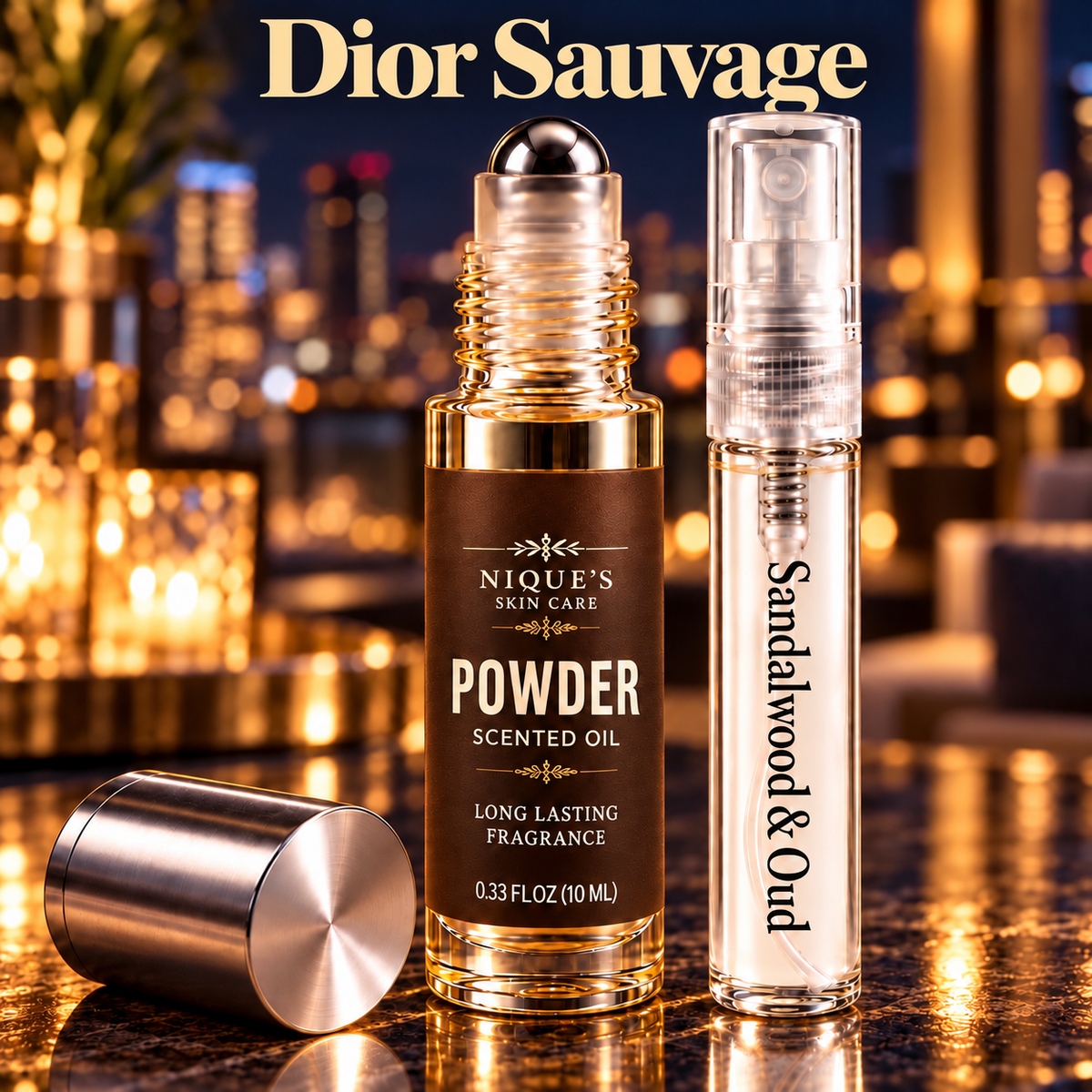 Men Dior Sauvage Roll on oil with FREE bonus Sandalwood & Oud spray