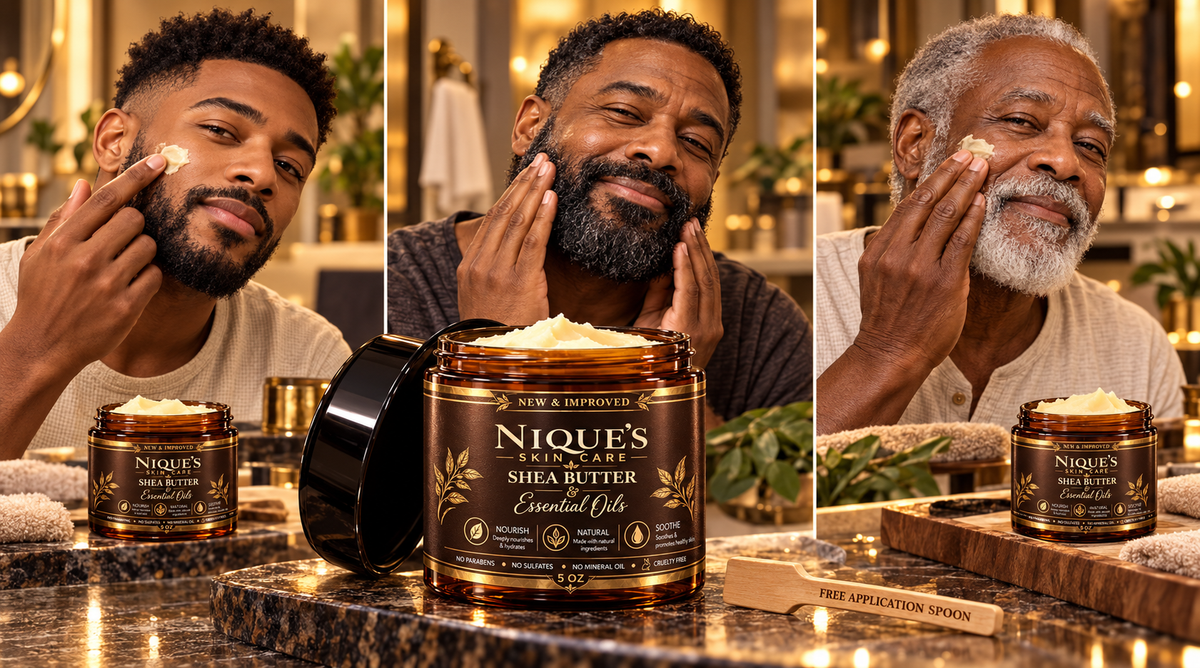 Men Shea butter with FREE Bonus scent and Application spoon